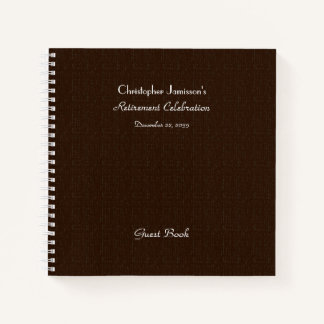 リタイアパーティーゲストブックフェイク、テクスチャ加工のラップ ノートブック