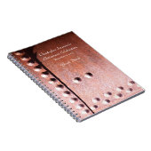 リタイアパーティーゲストブックラスティフェイクメタル ノートブック (右側)