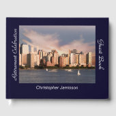 リタイアパーティーサインインブック、NYCスカイライン ゲストブック (正面)