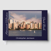 リタイアパーティーサインインブック、NYCスカイライン ゲストブック (正面)