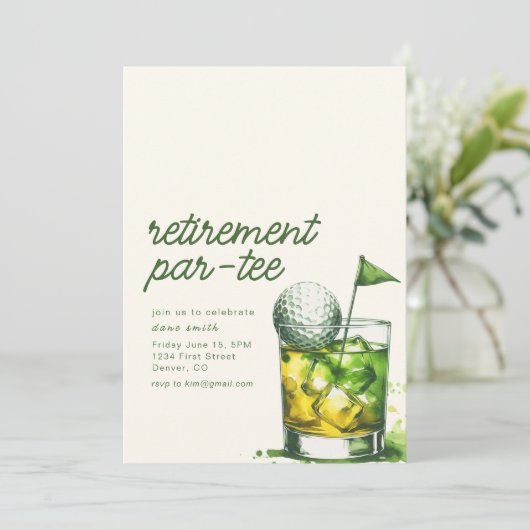 リタイアパーティーパーティの招待状ウィスキー付き 招待状 (スタンド正面)
