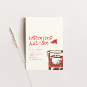 リタイアパーティーパーティの招待状ウィスキー付き 招待状