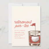 リタイアパーティーパーティの招待状ウィスキー付き 招待状 (正面)
