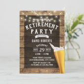 リタイアビール応援ストリングライツ素朴ウッド 招待状 (スタンド正面)