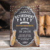 リタイアビール素朴パーティーへの応援 招待状