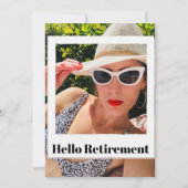 リタイアフォトフレームモダンHello Chic 招待状 (正面)