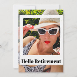リタイアフォトフレームモダンHello Chic 招待状
