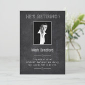 リタイアフォト招待状 – チョークボード 招待状 (スタンド正面)