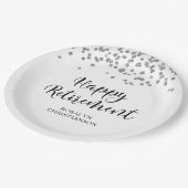 リタイアブラックシルバー紙吹雪スクリプト名 ペーパープレート (アングル)