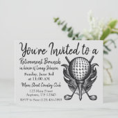 リタイアブレックファーストブランチゴルフボールクラブティー 招待状 (スタンド正面)