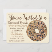 リタイアブレックファーストブルンチオールベーグル 招待状 (正面)