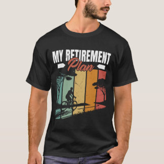 リタイアプラン自転車に乗る Tシャツ