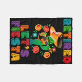 リタイアメキシカーノレッツフィエスタ退職したシンコデ フリースブランケット (正面(横))