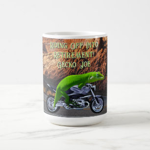 リタイアメントカスタムゲッコバイクに乗る コーヒーマグカップ