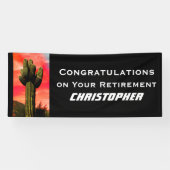 リタイアメントサグアロサクタスアリゾナサウスウエストジャンボ 横断幕 (横)