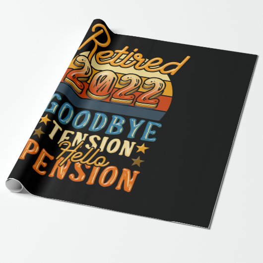 リタイアメントサ退職したヨナイテンションハローペンション ラッピングペーパー (アンロールド)