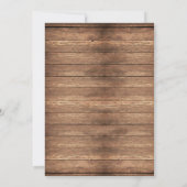 リタイアメントパーティーウッドリ素朴タイア招待状ヴィンテージ 招待状 (裏面)