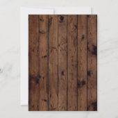 リタイアメントパーティーウッ素朴ド除·ヴィンテージ招待状 招待状 (裏面)