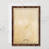 リタイアメントパーティーウッ退職したドライト招待状 招待状 (裏面)