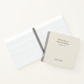 リタイアメントパーティーゲストブック、テフェイククスチャバーラップ ノートブック (内部)