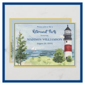 リタイアメントパーティーコースタルライトハウスウォーター 案内状