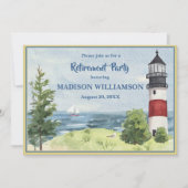 リタイアメントパーティーコースタルライトハウスウォーター 案内状 (正面)