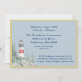 リタイアメントパーティーコースタルライトハウスウォーター 案内状 (裏面)