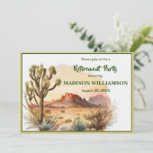 リタイアメントパーティーサウスウェスト水カラーシーン 案内状 (スタンド正面)