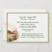 リタイアメントパーティーサウスウェスト水カラーシーン 案内状 (裏面)