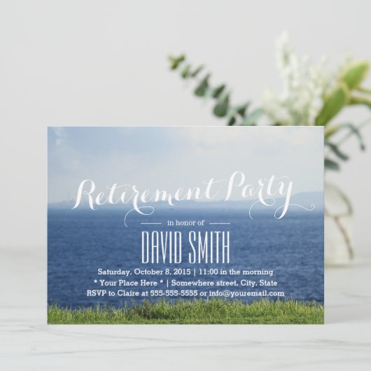 リタイアメントパーティーサマーブルーシービーチ 招待状 (スタンド正面)