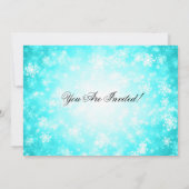 リタイアメントパーティーターコイズウィンターワンダーランド 招待状 (裏面)