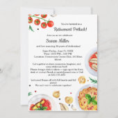 リタイアメントパーティーポットラック招待状 招待状 (正面)