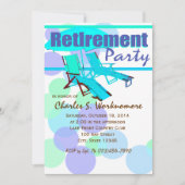 リタイアメントパーティーラウンジチェア 招待状 (正面)
