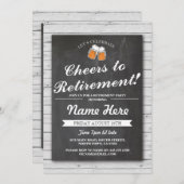 リタイアメントパーティー応援ビアズグレーウッド招待状 招待状 (正面/裏面)