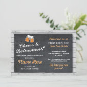 リタイアメントパーティー応援ビアーズウッドチョーク招待状 招待状 (スタンド正面)