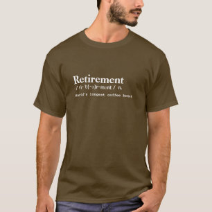 リタイアメント引用文辞書意味シャツデザイン Tシャツ