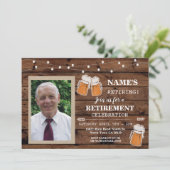 リタイアメント招待状フォトパーティー招待状 招待状 (スタンド正面)