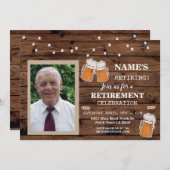 リタイアメント招待状フォトパーティー招待状 招待状 (正面/裏面)