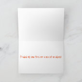 リタイアメント – オレンジゴルフカート新しいホイールセット カード (内部)