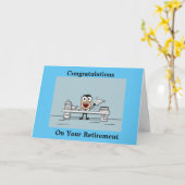 リタイアメント・ユーモア・タイムを手に!カード カード (黄色い花)