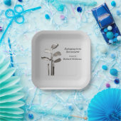 リタイアモダンルゴルフスポーツゴルフクラブ ペーパープレート (パーティー)