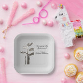 リタイアモダンルゴルフスポーツゴルフクラブ ペーパープレート (パーティー)