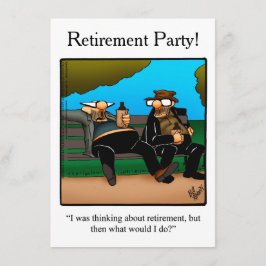 リタイアユーモアパーティの招待状 招待状