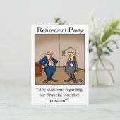 リタイアユーモアパーティの招待状「斑点」 招待状 (スタンド正面)