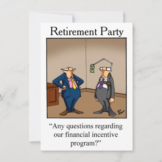 リタイアユーモアパーティの招待状「斑点」 招待状 (正面)