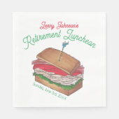 リタイアランチョンランチターキークラブサンドイッチ スタンダードランチョンナプキン (正面)