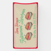 リタイアランチョンランチターキークラブサンドイッチ 横断幕 (縦)