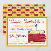 リタイアランチョンランチパストラミサンドイッチデリ 招待状 (正面/裏面)