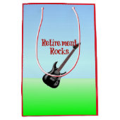 リタイアロック – ギター ミディアムペーパーバッグ (正面)