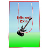 リタイアロック – ギター ミディアムペーパーバッグ (裏面)